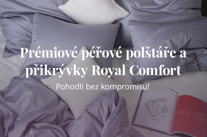 Prémiové péřové polštáře a přikrývky Royal Comfort